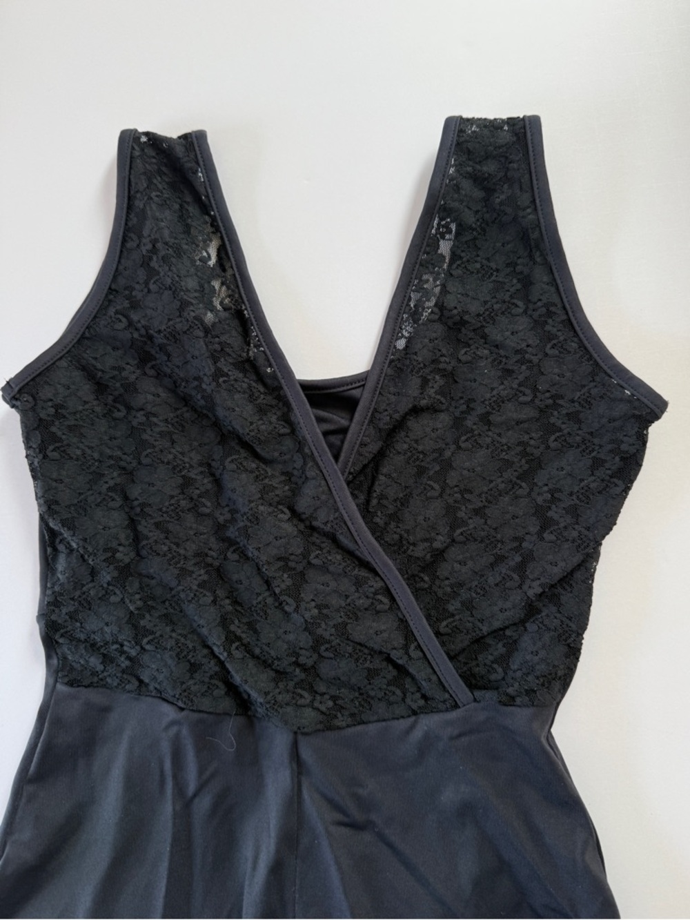 Black Women's Leotard Lace Tank Top